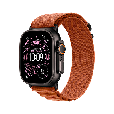 Смарт-часы Apple Watch Ultra 3 GPS + Cellular, 49 мм, черный титан, ремешок Alpine Loop Terra Cotta
